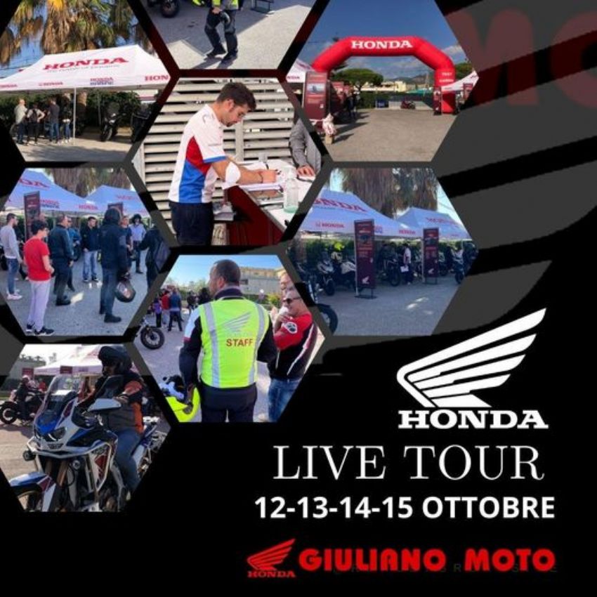 HONDA LIVE TOUR 12-13-14-15 OTTOBRE GIULIANO MOTO